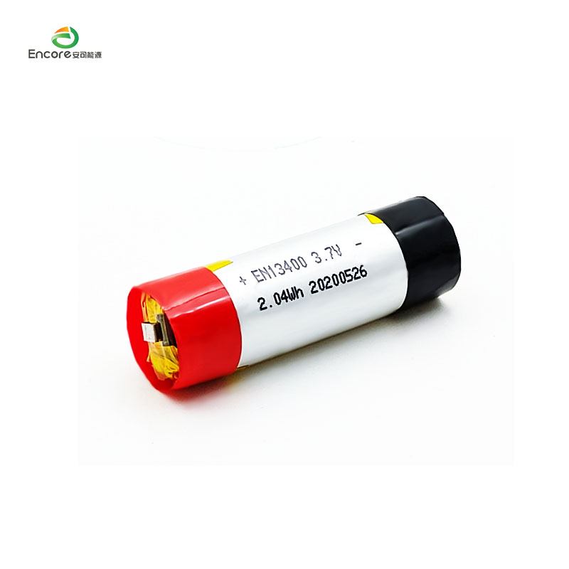 13400 Cylindrical 550mah baterei lipo