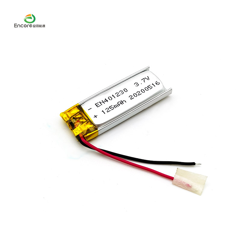 3.7v 125mah Smart Wearable Piranti Baterai Lipo