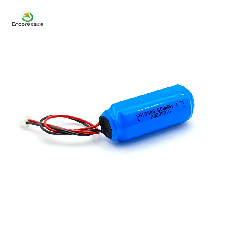 500mAh Lithium-ion Polymer sing bisa diisi ulang