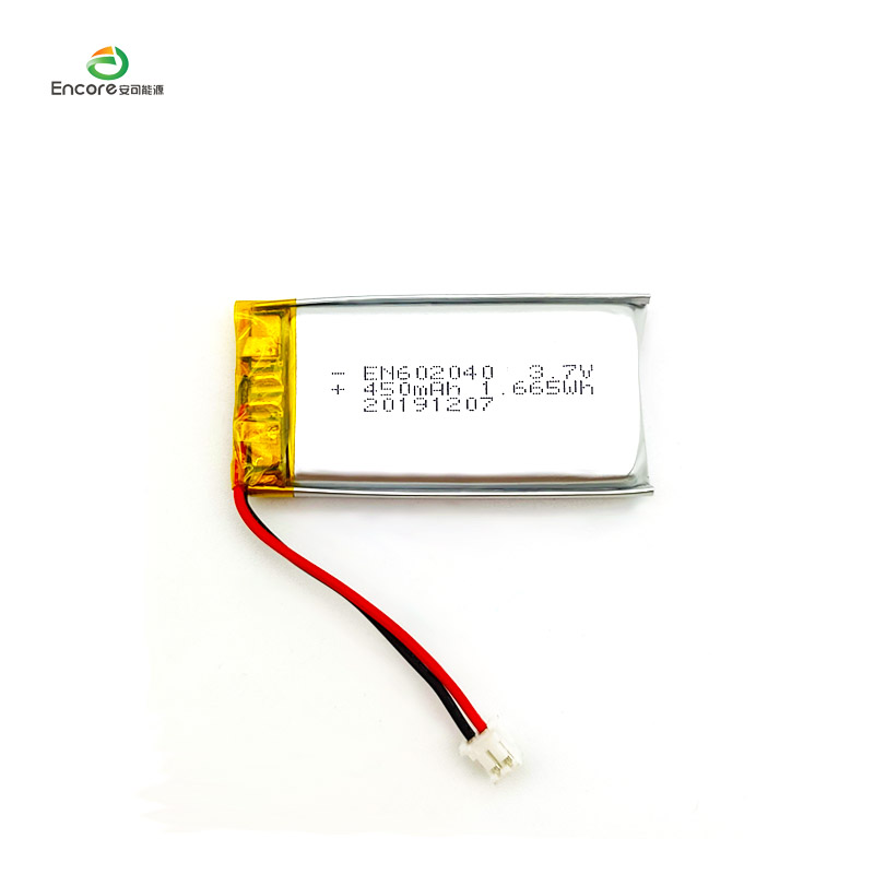 602040 3.7v 450mah Li Polymer baterei