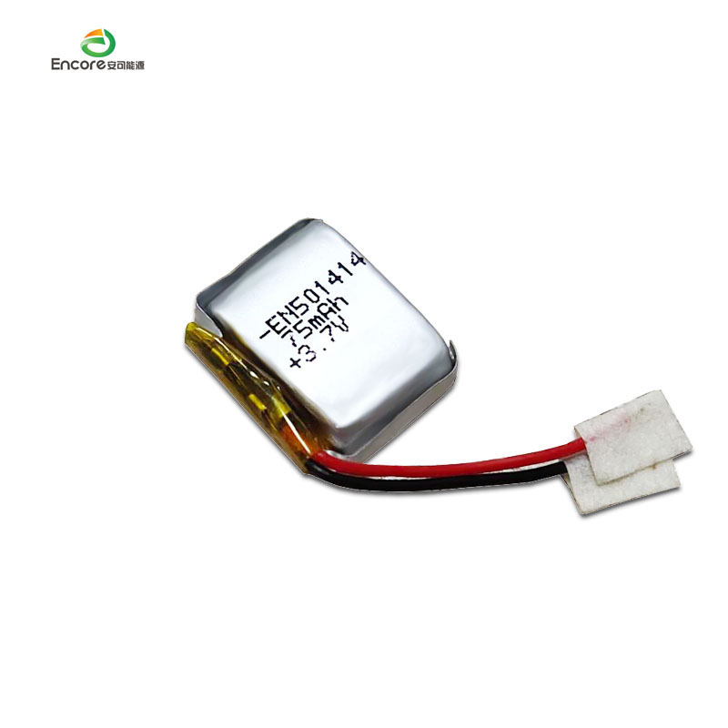 baterei polimer li 75mah 501419