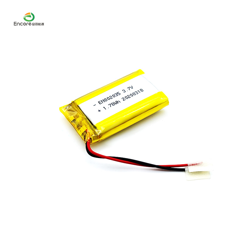 802035 3.7v 480mah Li Polymer baterei